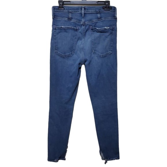 Citizens of Humanity Chrissy High Rise Skinny Jeans Women's Sz 30 Distressed - Picture 5 of 12